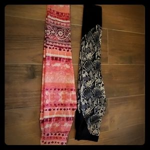2 Justice leggings size 10